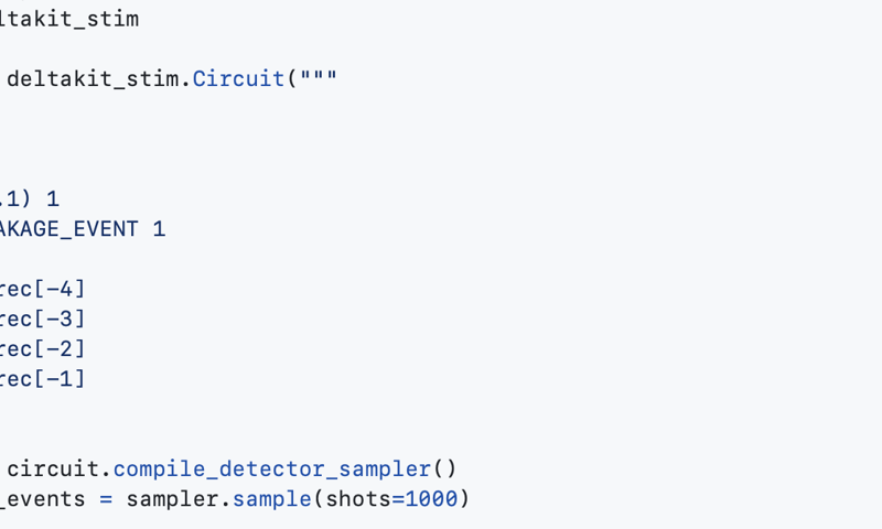 Introducing Deltakit‑Stim: Simulation of leakage and other noncomputational errors